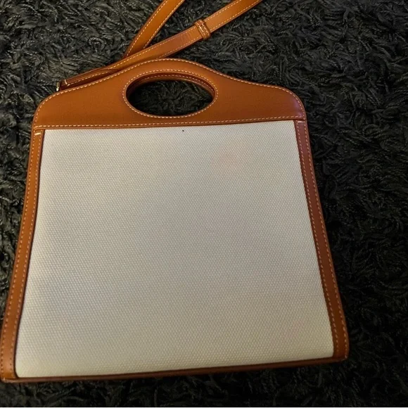 Burberry Two-tone Canvas and Leather Pocket Bag - Picture 3 of 3